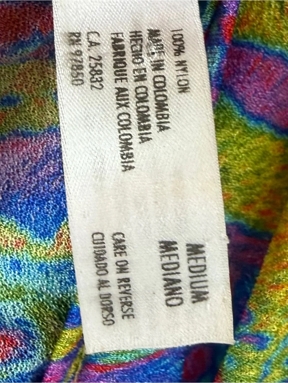 Luli Fama South Beach Dress Multicolor Swim Coverup Size Medium